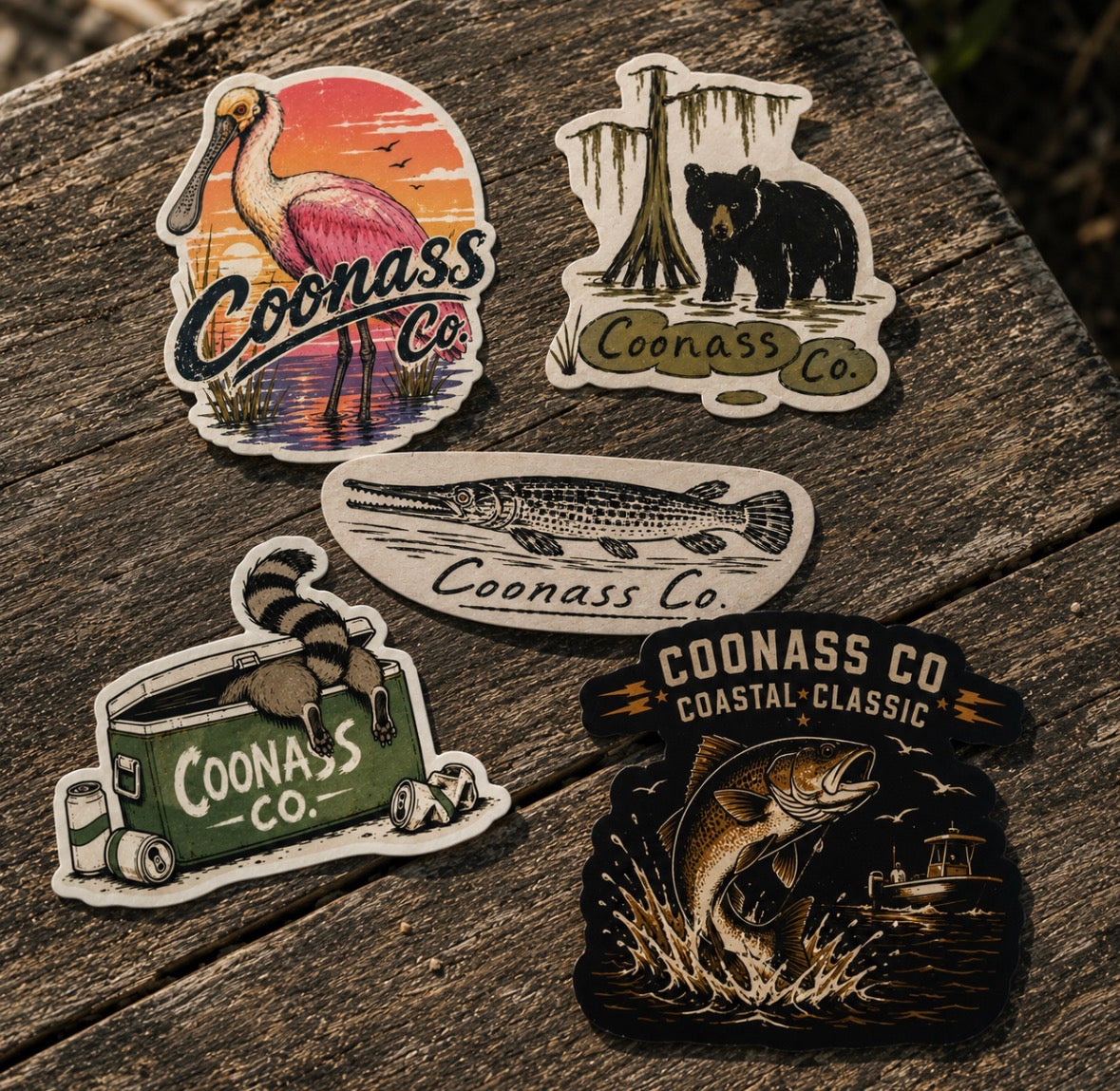 Coonass Co. Sticker Pack